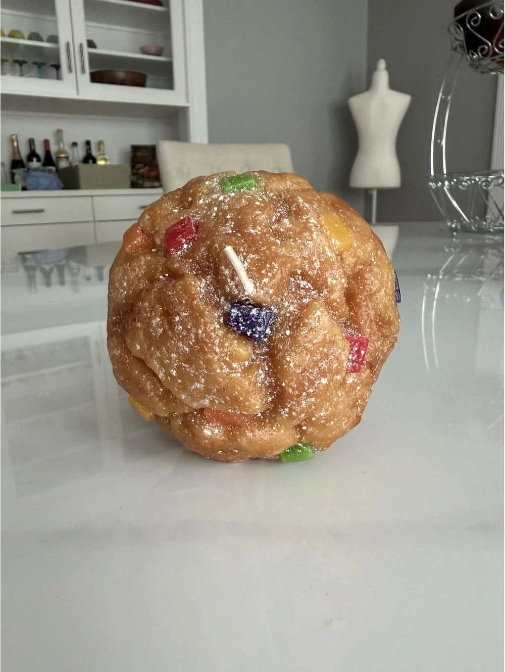 Threshold Jumbo Muffin-Shaped Unscented Candle - New